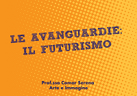 Copertina della presentazione sul futurismo