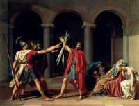 Il giuramento degli Orazi immagine quadro di David