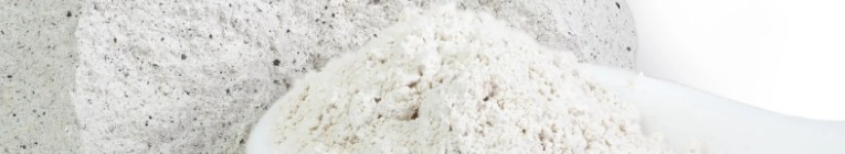 Immagine di polvere bianca per simulare la calcite