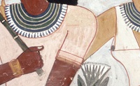 dettaglio di pittura parietale egizia